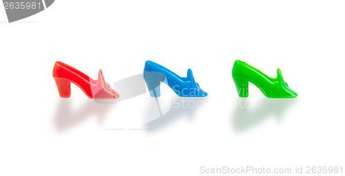 Image of Small plastic toy shoes