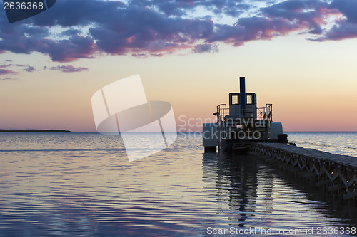 Image of Ferryboat in the evening