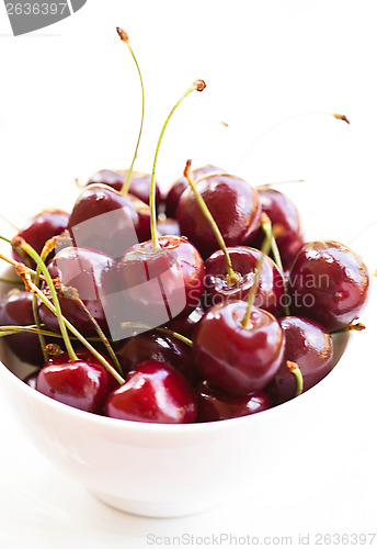 Image of Fresh red cherries