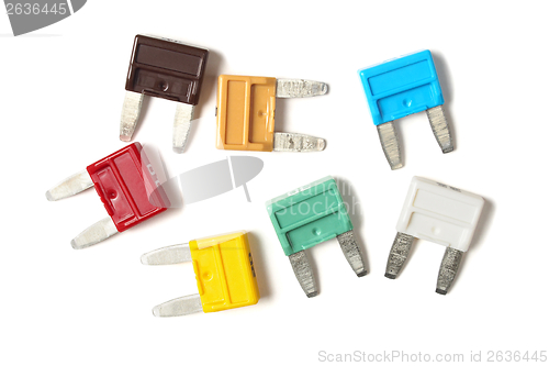 Image of Set of mini blade type fuses