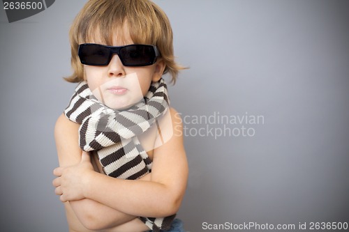 Image of boy in sunglasses