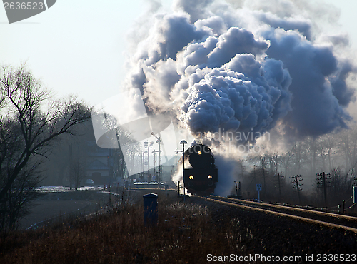 Image of Old retro steam train