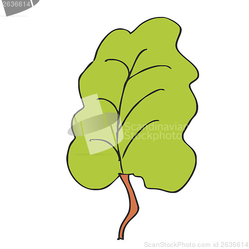 Image of sheet green nature leaf leaves frame garden design isolated vect