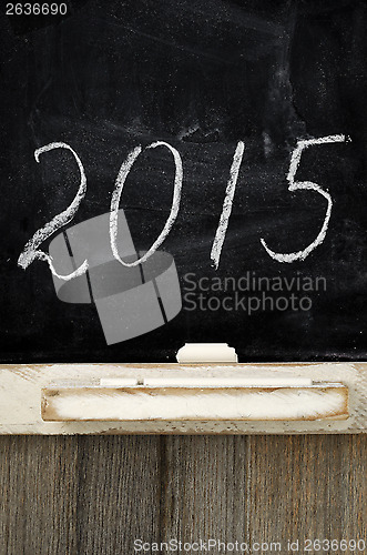 Image of blackboard with the inscription 2015