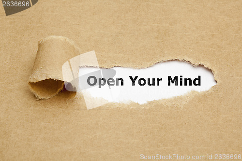 Image of Open Your Mind Torn Paper