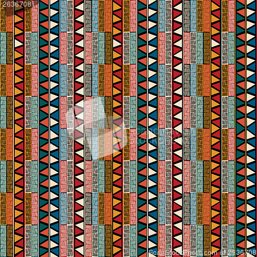 Image of Strip ethnic seamless pattern