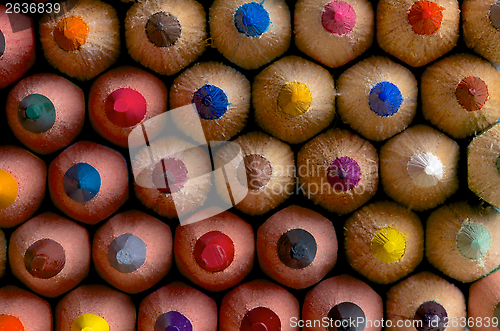 Image of Color Pencils Background