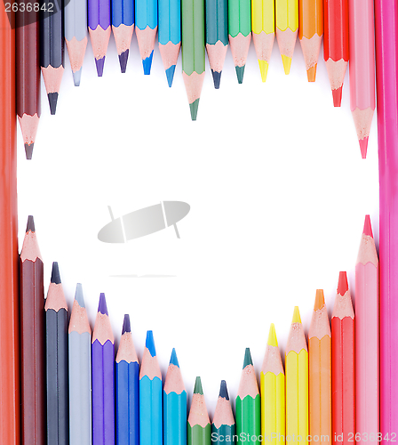 Image of Heart of Colored Pencils