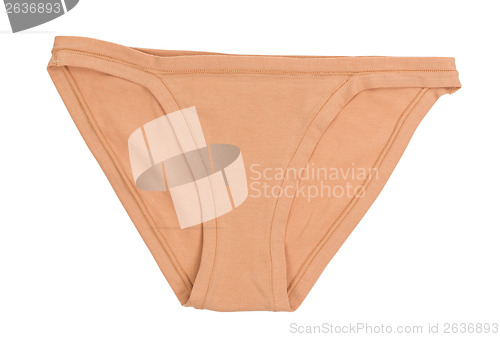 Image of beige panties thong