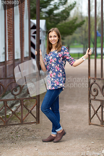 Image of Full-length portrait of a beautiful girl