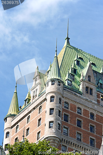 Image of Chateau Frontenac hotel in Quebec City, Canada