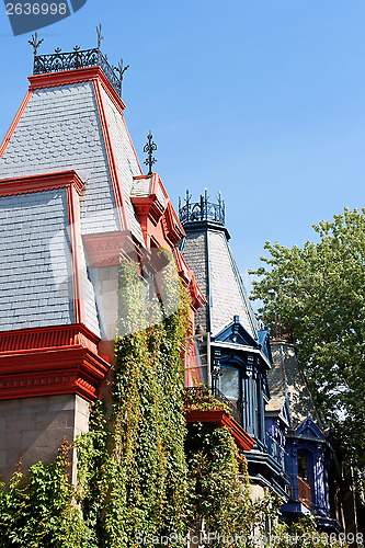 Image of Victorian houses in Montreal