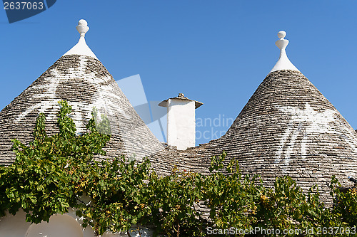 Image of Trulli houses in Alberobello, Italy