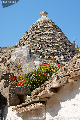 Image of Trulli houses in Alberobello, Italy