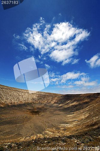 Image of  rock stone sky  hill and summer in volcanes