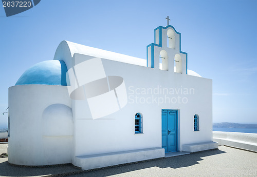 Image of Santorini church