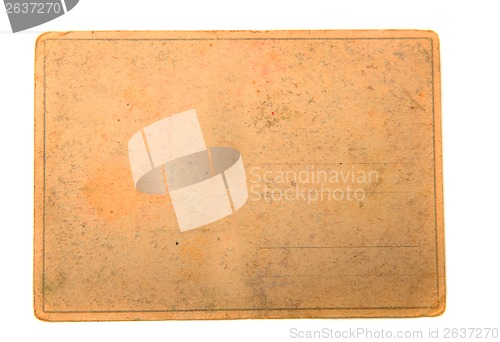 Image of old empty postcard