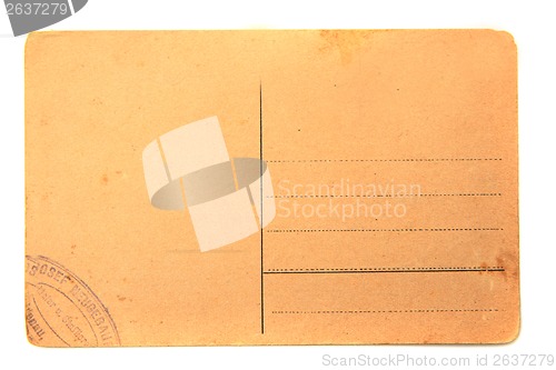 Image of old empty postcard