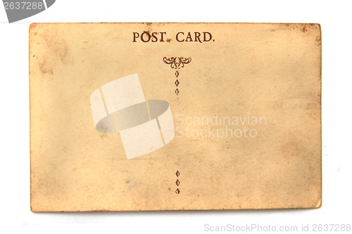 Image of old empty postcard