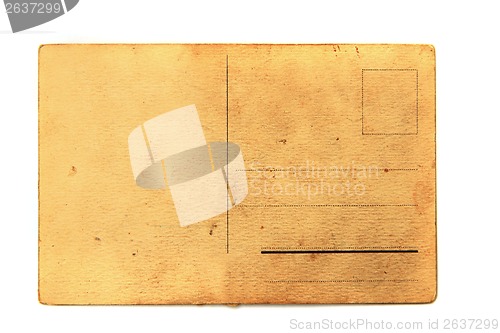 Image of old empty postcard