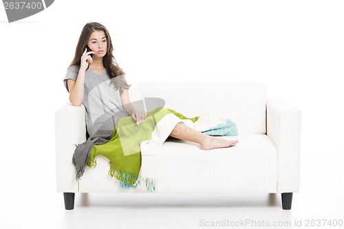 Image of Talking at cellphone
