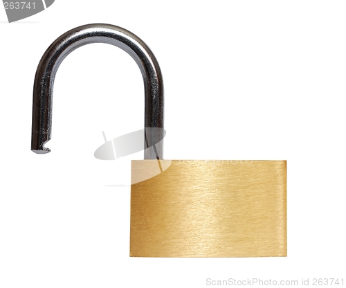 Image of Open Padlock
