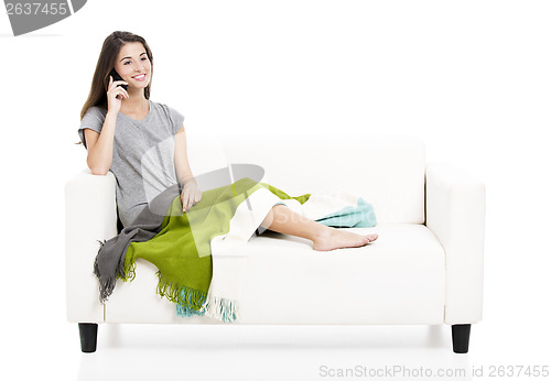 Image of Talking at cellphone