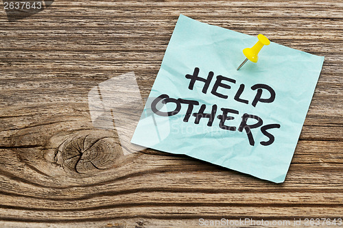 Image of help others reminder