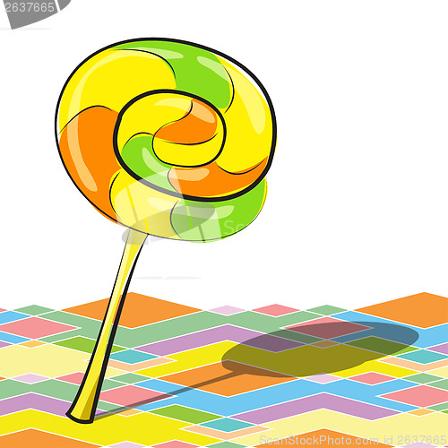 Image of bright lollipop