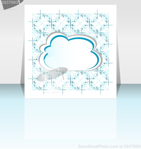 Image of Presentation of flyer design content background