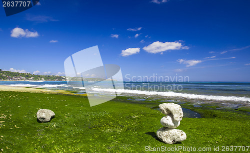 Image of White Stones in a beach