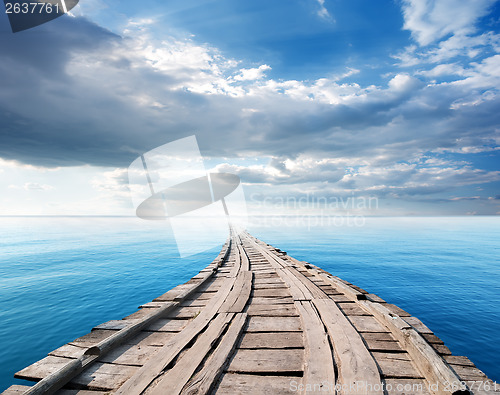 Image of Bridge in the ocean