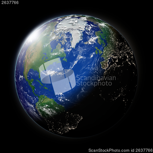 Image of Planet Earth north