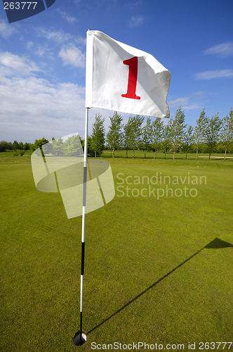 Image of Golf flag no. one