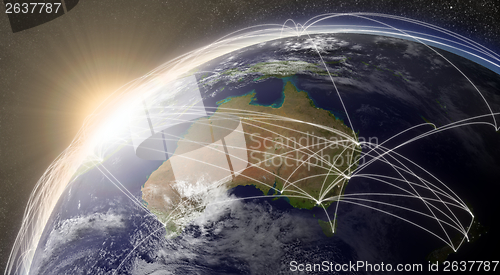 Image of Network over Australia