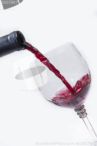 Image of Stream of red wine