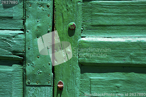 Image of lanzarote abstract door wood green