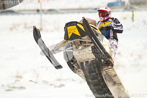 Image of Sport snowmobile jump