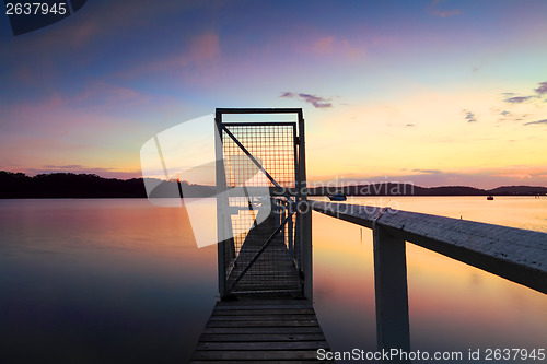 Image of Summer Sunset Jetty Wharf