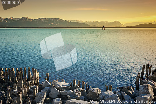 Image of lake constance night