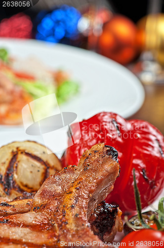 Image of meat with vegetable