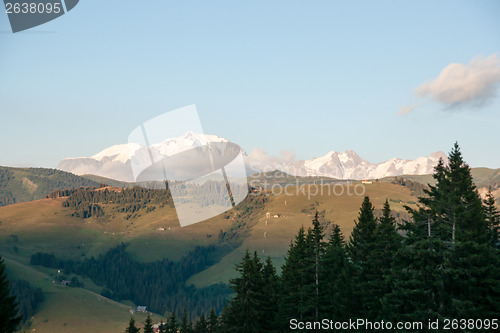 Image of Evening in Alps mountains