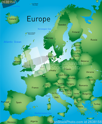 Image of Map of europe