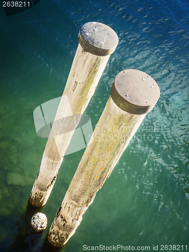 Image of Wooden pole