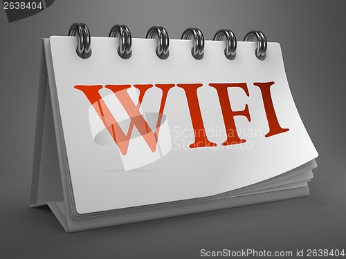 Image of WiFi on Desktop Calendar.