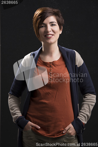 Image of Beautiful and happy woman