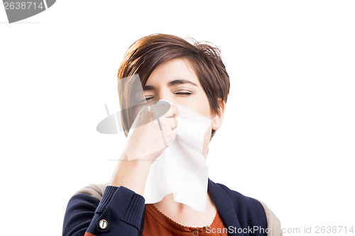 Image of Sick woman