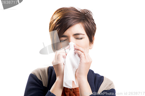 Image of Sick woman