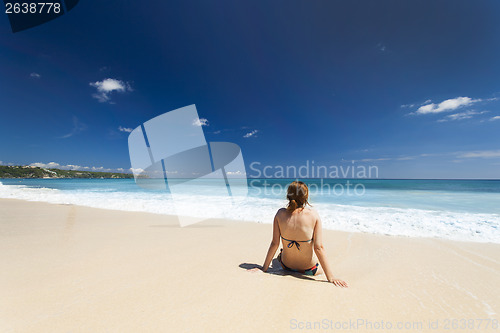 Image of Sitting on the beach