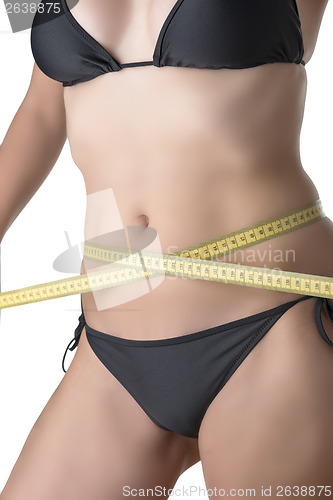 Image of Measuring tape around belly